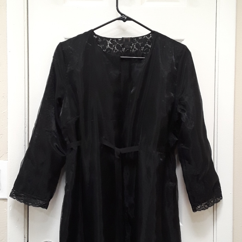 Rare! Heidi Weisel Tulle Lace Robe - Picture 4 of 11